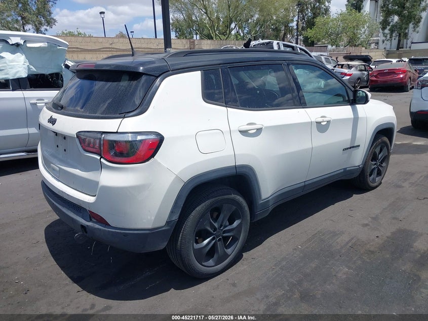 2018 Jeep Compass VIN 3C4NJCBB6JT502051 IAAI salvage auction — RIGHT REAR, Salvage Title, sold $3,650 on 2026-07-10 (photo 4)