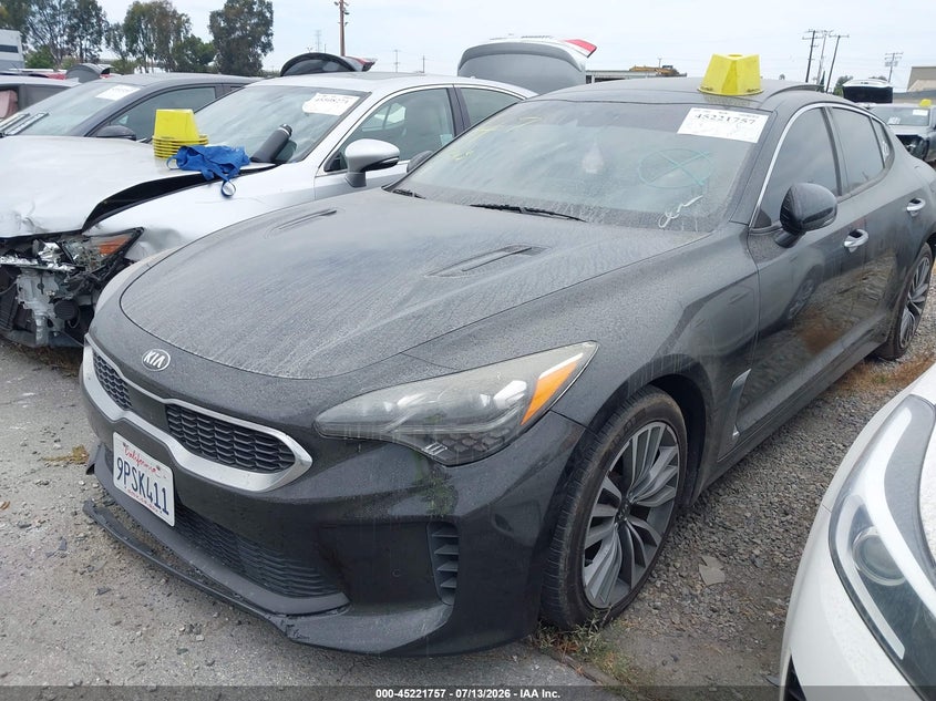 2018 Kia Stinger VIN KNAE25LA3J6013922 IAAI salvage auction — REAR END, Salvage Title, sold $3,300 on 2026-07-15 (photo 2)
