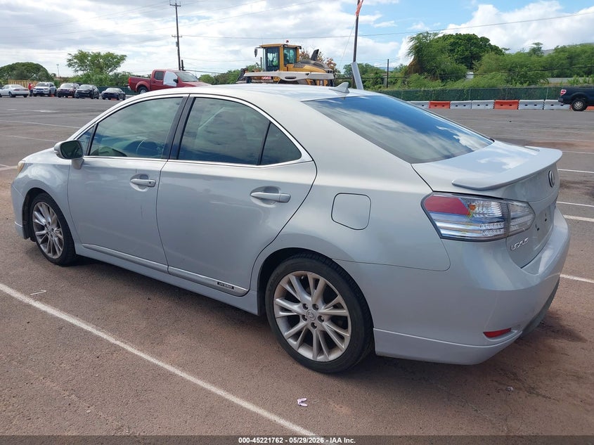2010 Lexus Hs 250h VIN JTHBB1BA4A2002921 IAAI salvage auction — NORMAL WEAR, Clear (Hawaii), sold $450 on 2026-07-28 (photo 3)