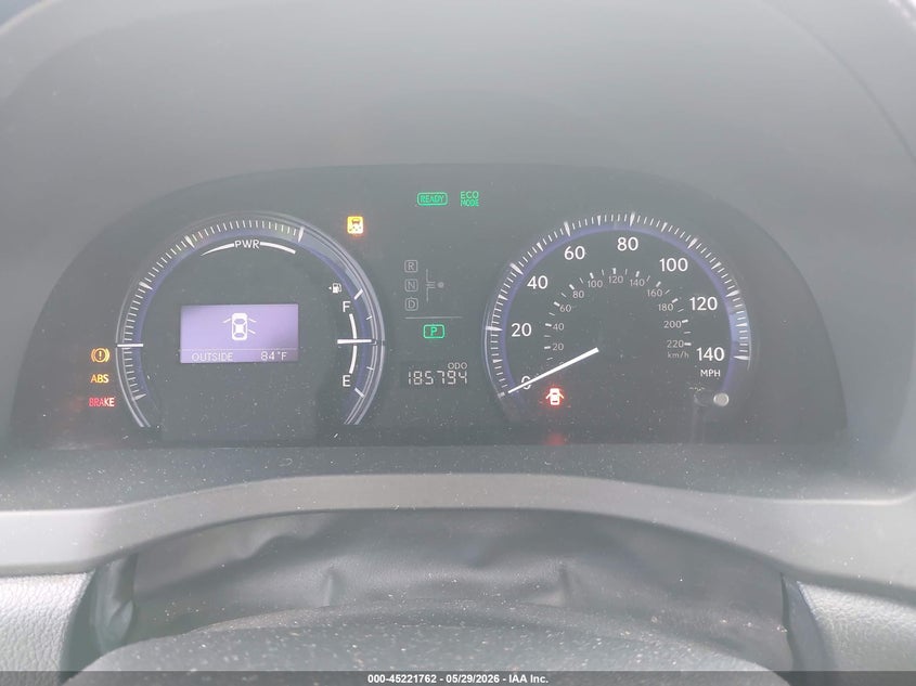 2010 Lexus Hs 250h VIN JTHBB1BA4A2002921 IAAI salvage auction — NORMAL WEAR, Clear (Hawaii), sold $450 on 2026-07-28 (photo 7)