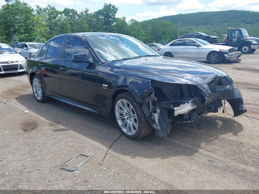 2010 BMW 5er VIN WBANV1C59AC389173 IAAI salvage auction — FRONT END, Salvage (Pennsylvania), sold $25 on 2026-07-16 (photo 1)