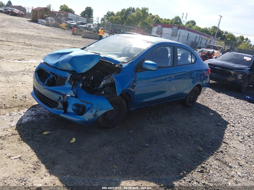 2017 Mitsubishi Mirage VIN ML32F3FJ9HHF12688 IAAI salvage auction — LEFT FRONT, Salvage (West Virginia), sold $675 on 2026-07-22 (photo 2)