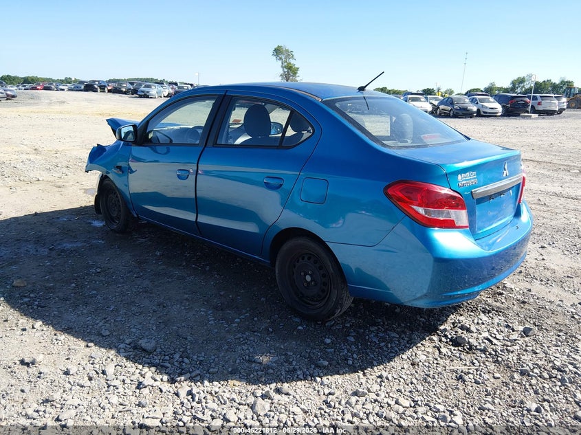 2017 Mitsubishi Mirage VIN ML32F3FJ9HHF12688 IAAI salvage auction — LEFT FRONT, Salvage (West Virginia), sold $675 on 2026-07-22 (photo 3)