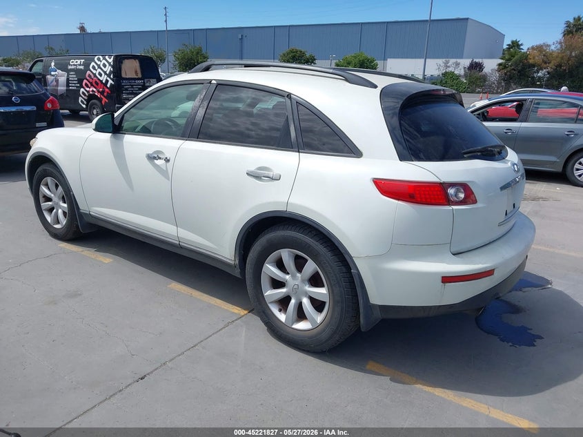 2003 Infiniti Fx35 VIN JNRAS08W03X002155 IAAI salvage auction — NORMAL WEAR, Bill Of Sale (California), sold $300 on 2026-07-06 (photo 3)