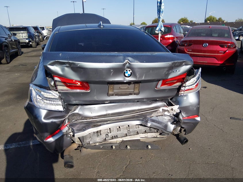 2018 BMW 5er VIN WBAJA9C53JB249439 IAAI salvage auction — REAR END, Salvage Title, sold $1,900 on 2026-07-10 (photo 6)