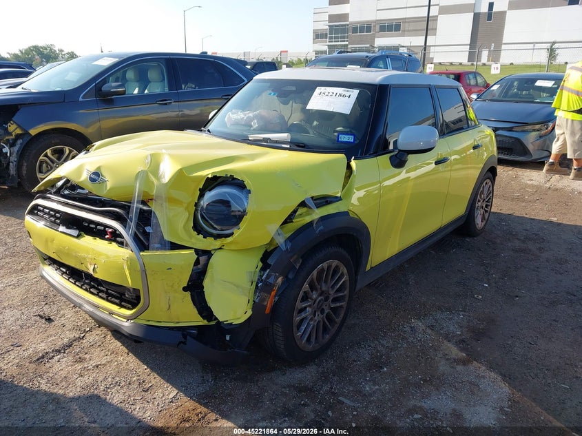 2025 Mini Cooper VIN WMW53GD0XS2X54477 IAAI salvage auction — FRONT END, Salvage (Texas), sold $5,150 on 2026-07-14 (photo 2)