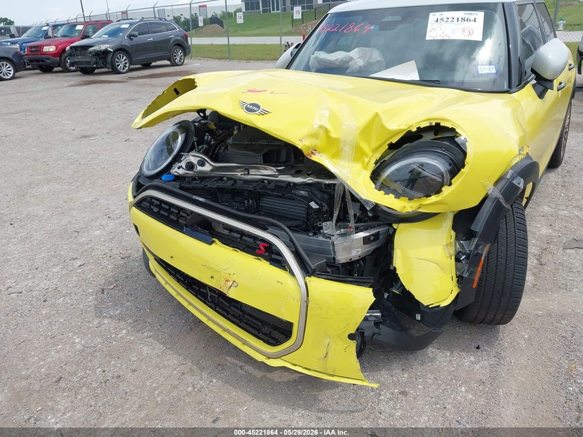 2025 Mini Cooper VIN WMW53GD0XS2X54477 IAAI salvage auction — FRONT END, Salvage (Texas), sold $5,150 on 2026-07-14 (photo 6)