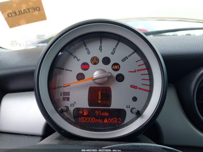 2010 Mini Cooper VIN WMWMF3C52ATZ27037 IAAI salvage auction — FRONT END, Salvage (Alabama), sold $225 on 2026-07-15 (photo 7)