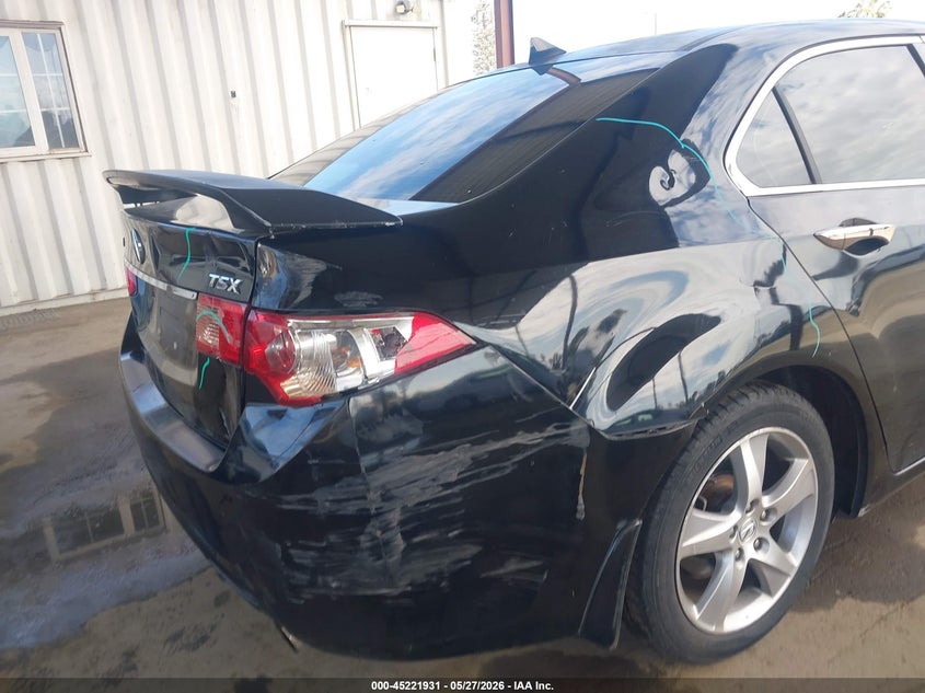2012 Acura Tsx VIN JH4CU2F49CC004699 IAAI salvage auction — RIGHT REAR, Salvage Title, sold $1,250 on 2026-07-14 (photo 6)