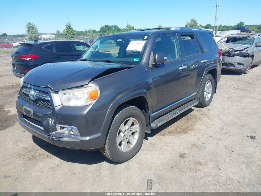 2012 Toyota 4runner VIN JTEBU5JRXC5087223 IAAI salvage auction — FRONT & REAR, Salvage (Virginia), sold $6,700 on 2026-07-28 (photo 2)