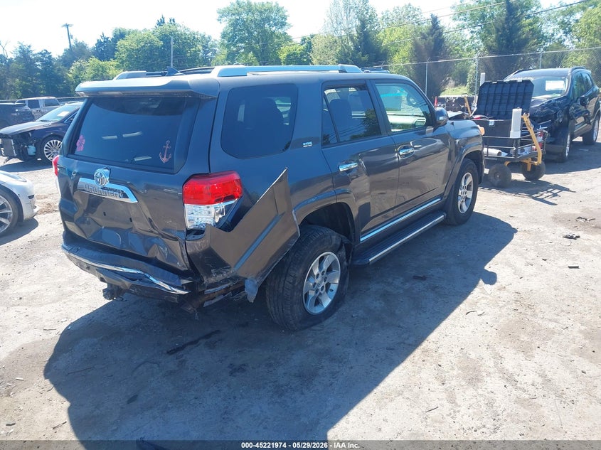 2012 Toyota 4runner VIN JTEBU5JRXC5087223 IAAI salvage auction — FRONT & REAR, Salvage (Virginia), sold $6,700 on 2026-07-28 (photo 4)