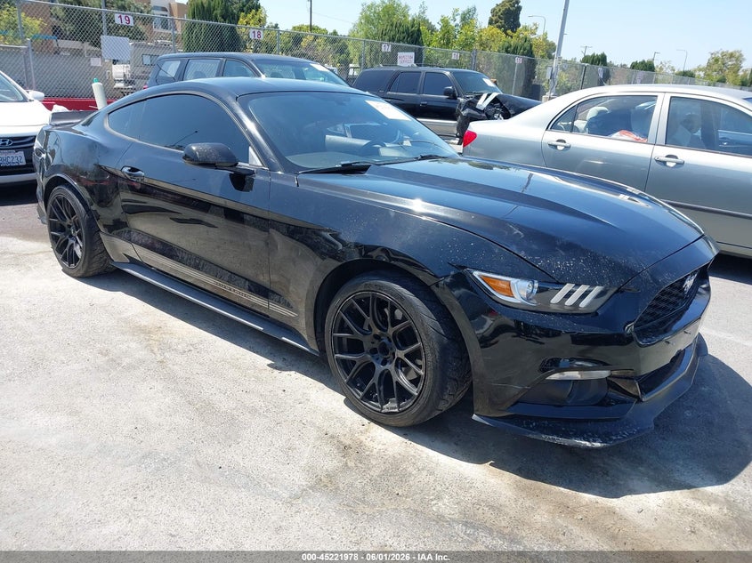 2015 Ford Mustang VIN 1FA6P8TH4F5351744 IAAI salvage auction — LEFT SIDE, Salvage Title, sold $3,300 on 2026-07-09 (photo 1)