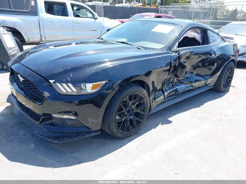 2015 Ford Mustang VIN 1FA6P8TH4F5351744 IAAI salvage auction — LEFT SIDE, Salvage Title, sold $3,300 on 2026-07-09 (photo 2)