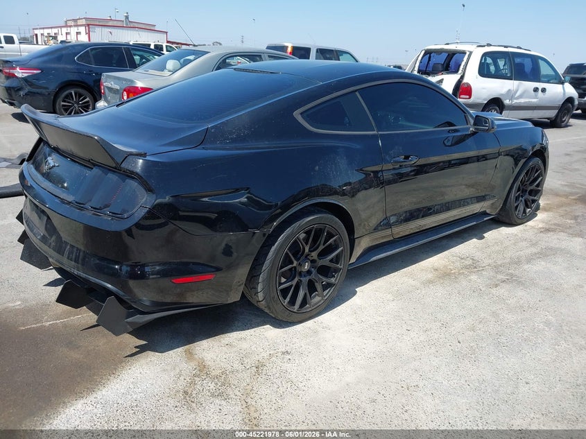 2015 Ford Mustang VIN 1FA6P8TH4F5351744 IAAI salvage auction — LEFT SIDE, Salvage Title, sold $3,300 on 2026-07-09 (photo 4)