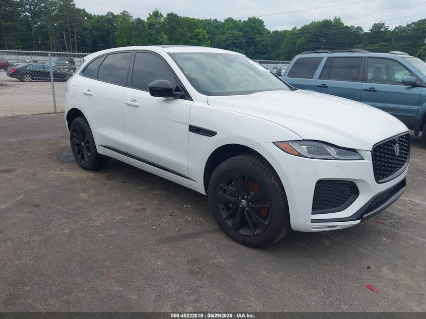 2026 Jaguar F-pace VIN SADCT2EX2TA759760 IAAI salvage auction — FRONT & REAR, Repossession Paperwork (Georgia), sold $14,700 on 2026-07-20 (photo 1)