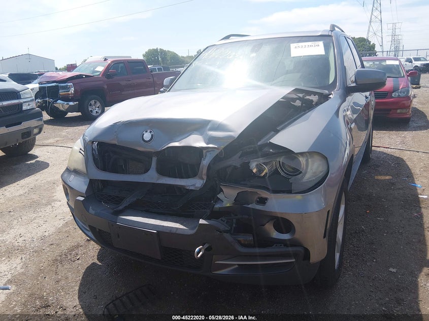 2008 BMW X5 VIN 5UXFE43548L036941 IAAI salvage auction — FRONT END, Clear (Indiana), sold $250 on 2026-07-22 (photo 6)
