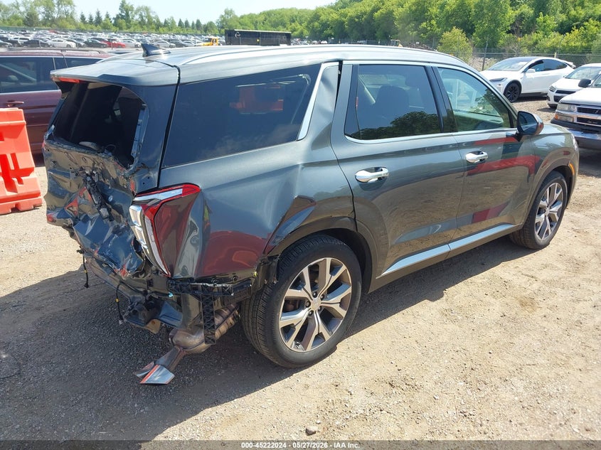 2022 Hyundai Palisade VIN KM8R4DHEXNU408603 IAAI salvage auction — REAR END, Salvage Title, sold $3,150 on 2026-07-29 (photo 4)