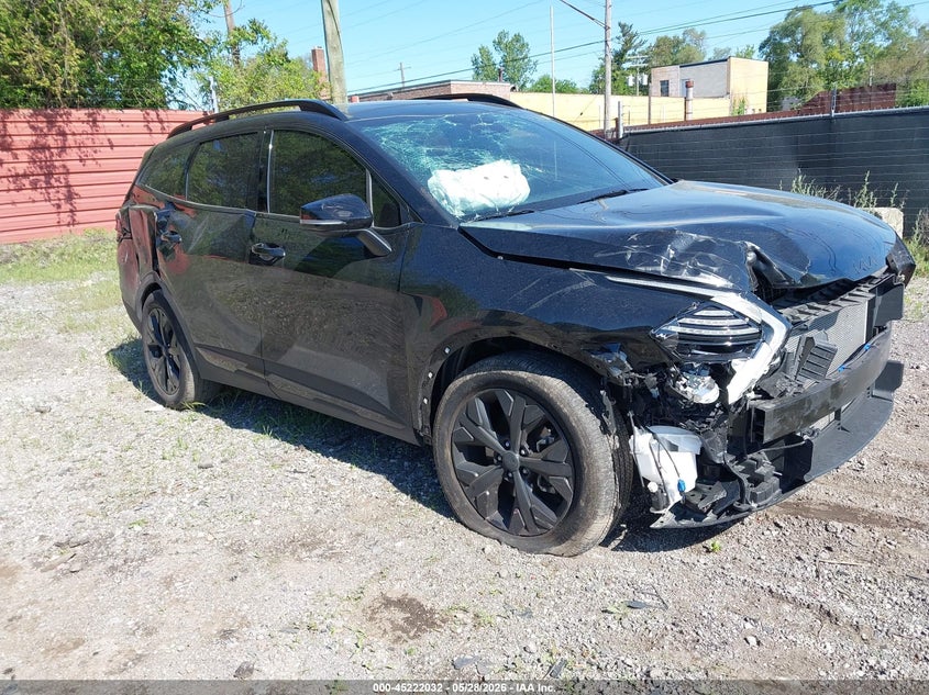 2025 Kia Sportage VIN 5XYK6CDF1SG266664 IAAI salvage auction — FRONT & REAR, Scrap (Michigan), sold $25 on 2026-07-30 (photo 1)