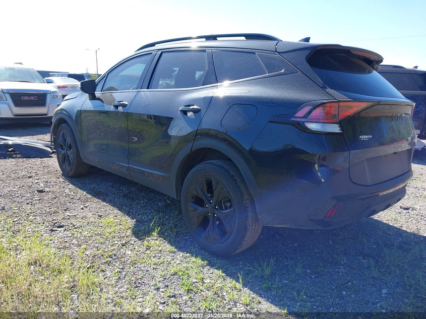 2025 Kia Sportage VIN 5XYK6CDF1SG266664 IAAI salvage auction — FRONT & REAR, Scrap (Michigan), sold $25 on 2026-07-30 (photo 3)