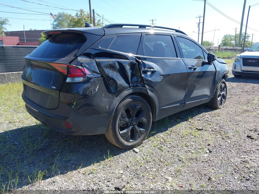 2025 Kia Sportage VIN 5XYK6CDF1SG266664 IAAI salvage auction — FRONT & REAR, Scrap (Michigan), sold $25 on 2026-07-30 (photo 4)