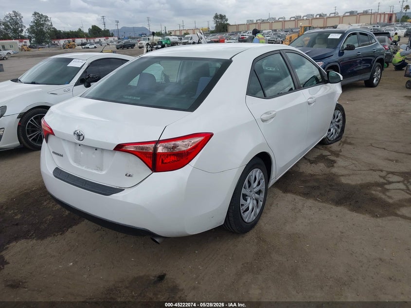 2018 Toyota Corolla VIN 5YFBURHE4JP836337 IAAI salvage auction — RIGHT FRONT, Salvage Title, sold $4,400 on 2026-07-29 (photo 4)