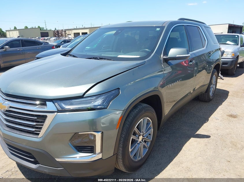 2022 Chevrolet Traverse VIN 1GNERGKWXNJ142970 IAAI salvage auction — REAR END, Salvage Title, sold $7,900 on 2026-07-30 (photo 2)