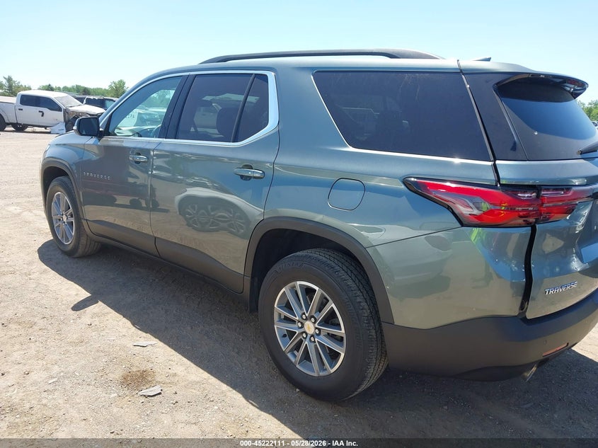 2022 Chevrolet Traverse VIN 1GNERGKWXNJ142970 IAAI salvage auction — REAR END, Salvage Title, sold $7,900 on 2026-07-30 (photo 3)