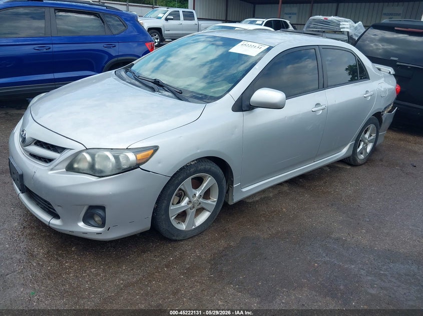 2013 Toyota Corolla VIN 5YFBU4EE6DP184199 IAAI salvage auction — HAIL, Salvage Title, sold $1,600 on 2026-07-08 (photo 2)