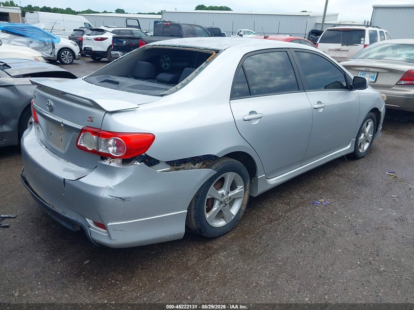 2013 Toyota Corolla VIN 5YFBU4EE6DP184199 IAAI salvage auction — HAIL, Salvage Title, sold $1,600 on 2026-07-08 (photo 4)
