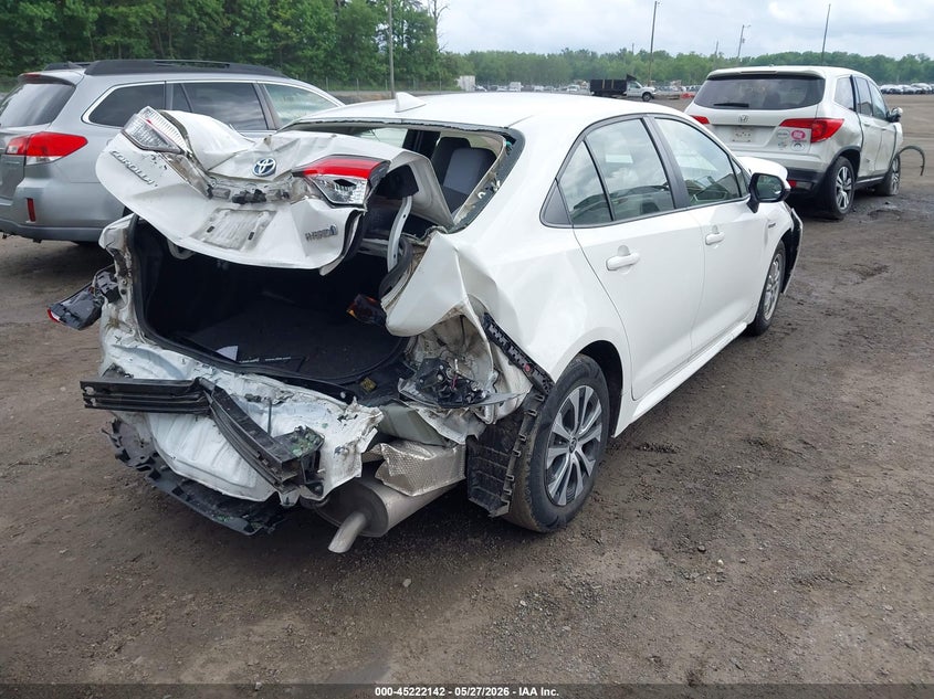 2021 Toyota Corolla VIN JTDEAMDE5MJ023547 IAAI salvage auction — FRONT & REAR, Salvage Title, sold $2,750 on 2026-07-15 (photo 4)