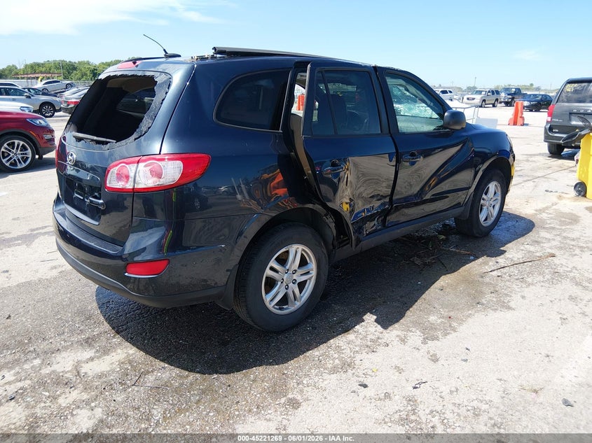 2012 Hyundai Santa fe VIN 5XYZG3AB0CG148684 IAAI salvage auction — ROLLOVER, Salvage Title, sold $300 on 2026-07-21 (photo 4)