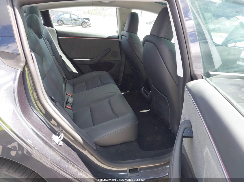 2025 Tesla Model 3 VIN 5YJ3E1EA1SF920925 IAAI salvage auction — FRONT & REAR, Salvage Title, sold $9,600 on 2026-07-06 (photo 8)