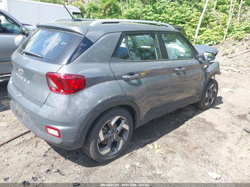 2025 Hyundai Venue VIN KMHRC8A34SU406778 IAAI salvage auction — RIGHT FRONT, Salvage (Massachusetts), sold $225 on 2026-07-28 (photo 4)