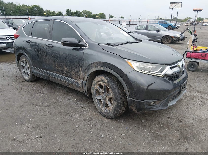 2017 Honda Cr-v VIN 7FARW1H57HE047992 IAAI salvage auction — LEFT REAR, Salvage Title, sold $3,250 on 2026-07-22 (photo 1)