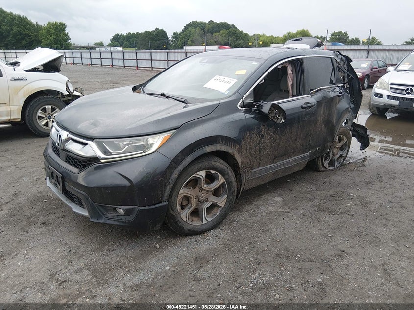 2017 Honda Cr-v VIN 7FARW1H57HE047992 IAAI salvage auction — LEFT REAR, Salvage Title, sold $3,250 on 2026-07-22 (photo 2)