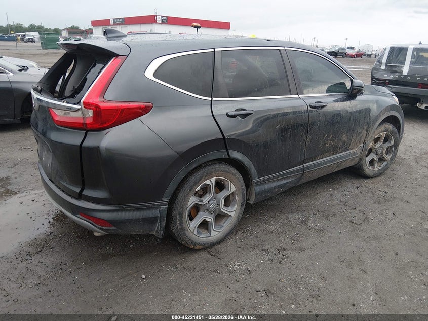 2017 Honda Cr-v VIN 7FARW1H57HE047992 IAAI salvage auction — LEFT REAR, Salvage Title, sold $3,250 on 2026-07-22 (photo 4)