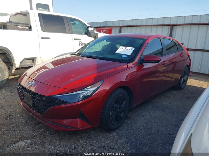2023 Hyundai Elantra VIN KMHLM4AGXPU624990 IAAI salvage auction — REAR END, Salvage Title, sold $3,200 on 2026-07-28 (photo 2)