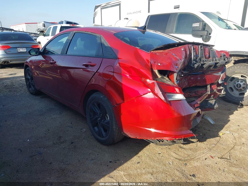 2023 Hyundai Elantra VIN KMHLM4AGXPU624990 IAAI salvage auction — REAR END, Salvage Title, sold $3,200 on 2026-07-28 (photo 3)