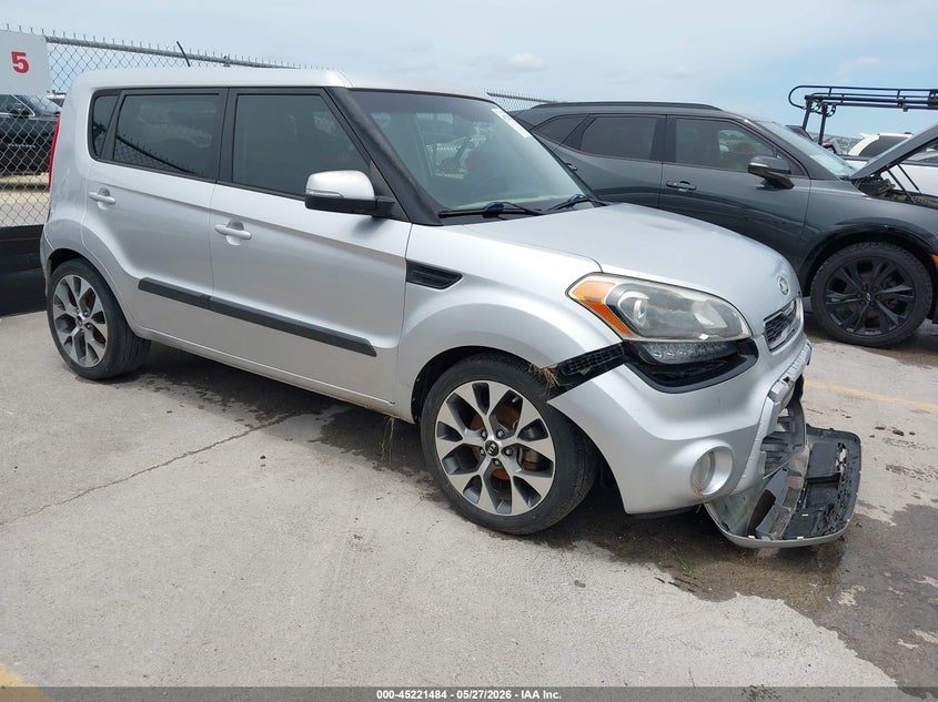 2013 Kia Soul VIN KNDJT2A62D7589334 IAAI salvage auction — FRONT END, Salvage (Texas), sold $1,175 on 2026-08-01 (photo 1)