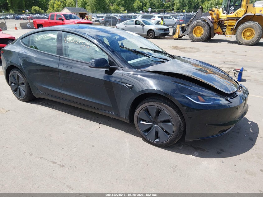 2026 Tesla Model 3 VIN 5YJ3E1EAXTF139807 IAAI salvage auction — FRONT END, Salvage Title, sold $14,500 on 2026-07-23 (photo 1)