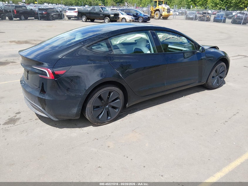 2026 Tesla Model 3 VIN 5YJ3E1EAXTF139807 IAAI salvage auction — FRONT END, Salvage Title, sold $14,500 on 2026-07-23 (photo 4)