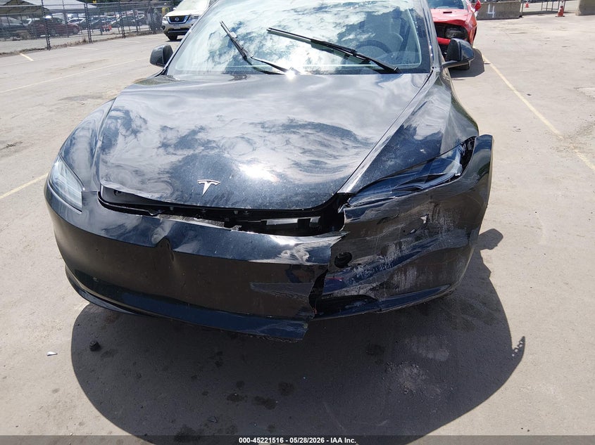 2026 Tesla Model 3 VIN 5YJ3E1EAXTF139807 IAAI salvage auction — FRONT END, Salvage Title, sold $14,500 on 2026-07-23 (photo 6)