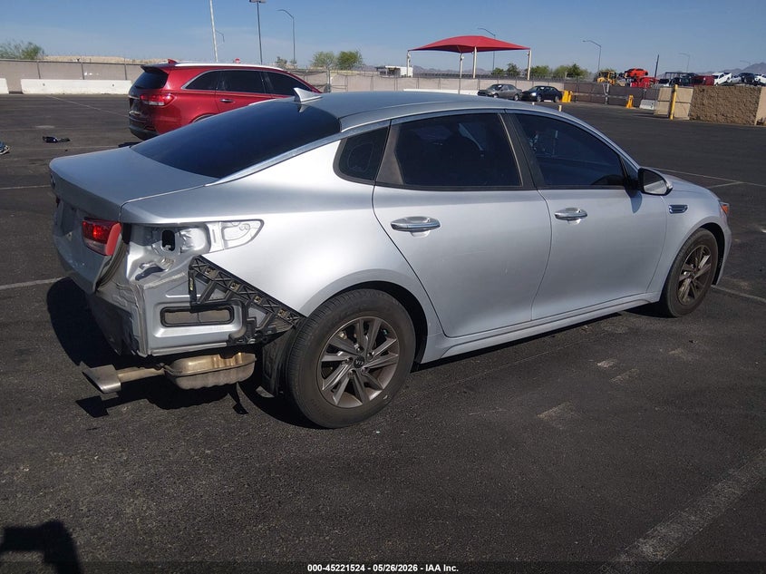 2020 Kia Optima VIN 5XXGT4L35LG395895 IAAI salvage auction — REAR END, Salvage Title, sold $2,800 on 2026-07-17 (photo 4)
