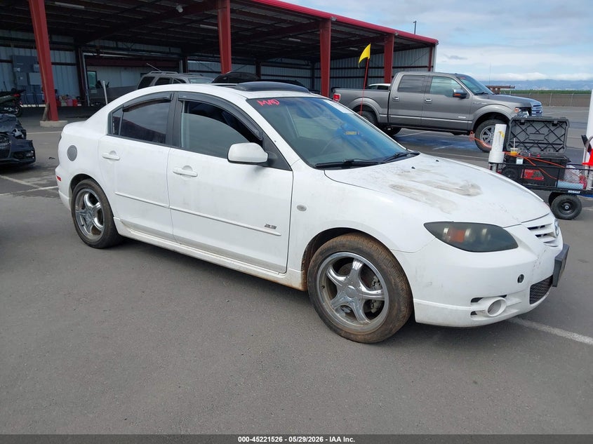 2005 Mazda 3 VIN JM1BK323X51296917 IAAI salvage auction — NORMAL WEAR, Clear - Dealer Only (California), sold $375 on 2026-07-14 (photo 1)