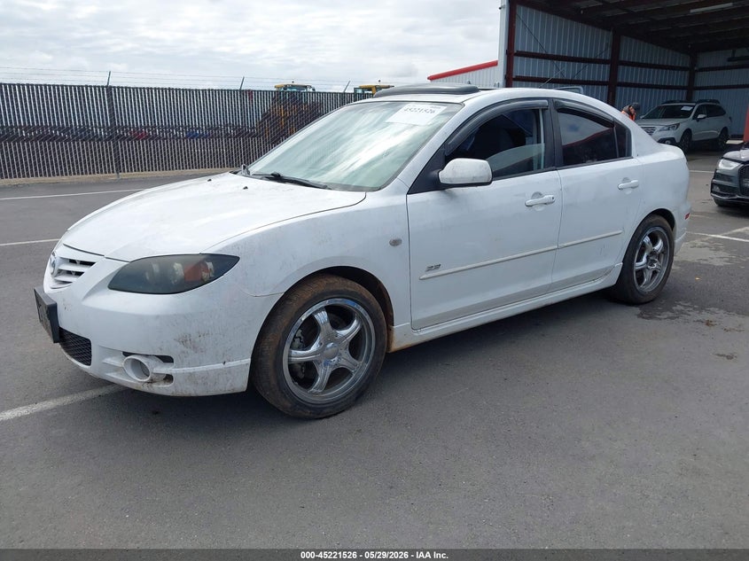 2005 Mazda 3 VIN JM1BK323X51296917 IAAI salvage auction — NORMAL WEAR, Clear - Dealer Only (California), sold $375 on 2026-07-14 (photo 2)