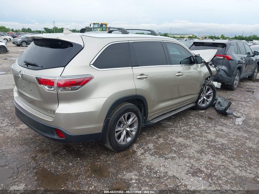 2015 Toyota Highlander VIN 5TDKKRFH5FS050824 IAAI salvage auction — FRONT END, Salvage Title, sold $3,000 on 2026-07-29 (photo 4)