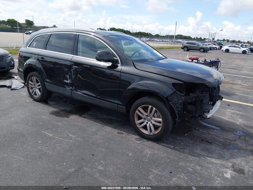 2009 Audi Q7 VIN WA1AY74L29D008675 IAAI salvage auction — RIGHT SIDE, Rebuildable (Florida), sold $375 on 2026-07-09 (photo 1)