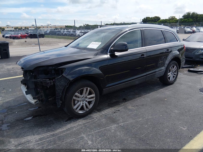 2009 Audi Q7 VIN WA1AY74L29D008675 IAAI salvage auction — RIGHT SIDE, Rebuildable (Florida), sold $375 on 2026-07-09 (photo 2)
