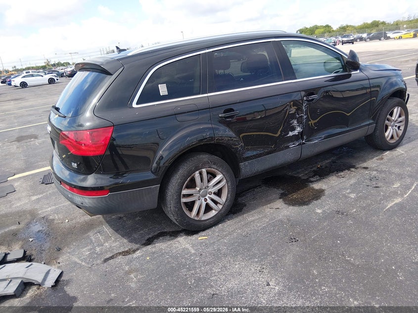 2009 Audi Q7 VIN WA1AY74L29D008675 IAAI salvage auction — RIGHT SIDE, Rebuildable (Florida), sold $375 on 2026-07-09 (photo 4)
