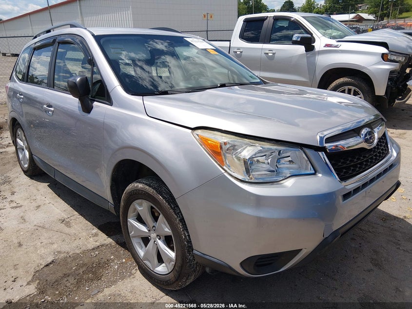2015 Subaru Forester VIN JF2SJABC1FH821476 IAAI salvage auction — LEFT FRONT, Salvage (West Virginia), sold $1,500 on 2026-07-16 (photo 1)